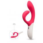 Розовый вибромассажёр с клиторальным отростком We Vibe Nova Pink - 21,5 см.