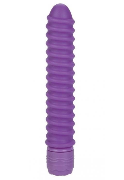Фиолетовый спиральный вибратор SORORITY SCREW Фиолетовый спиральный вибратор SORORITY SCREW