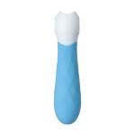 Голубой мини-вибратор S-HANDE MINI 3 с рельефом - 11,8 см.