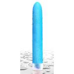 Неоново-голубой вибратор Neon Luv Touch Vibe - 17 см.