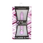 Тонкий розовый вибратор THE CARRIE B. TWISTER - 17,5 см.