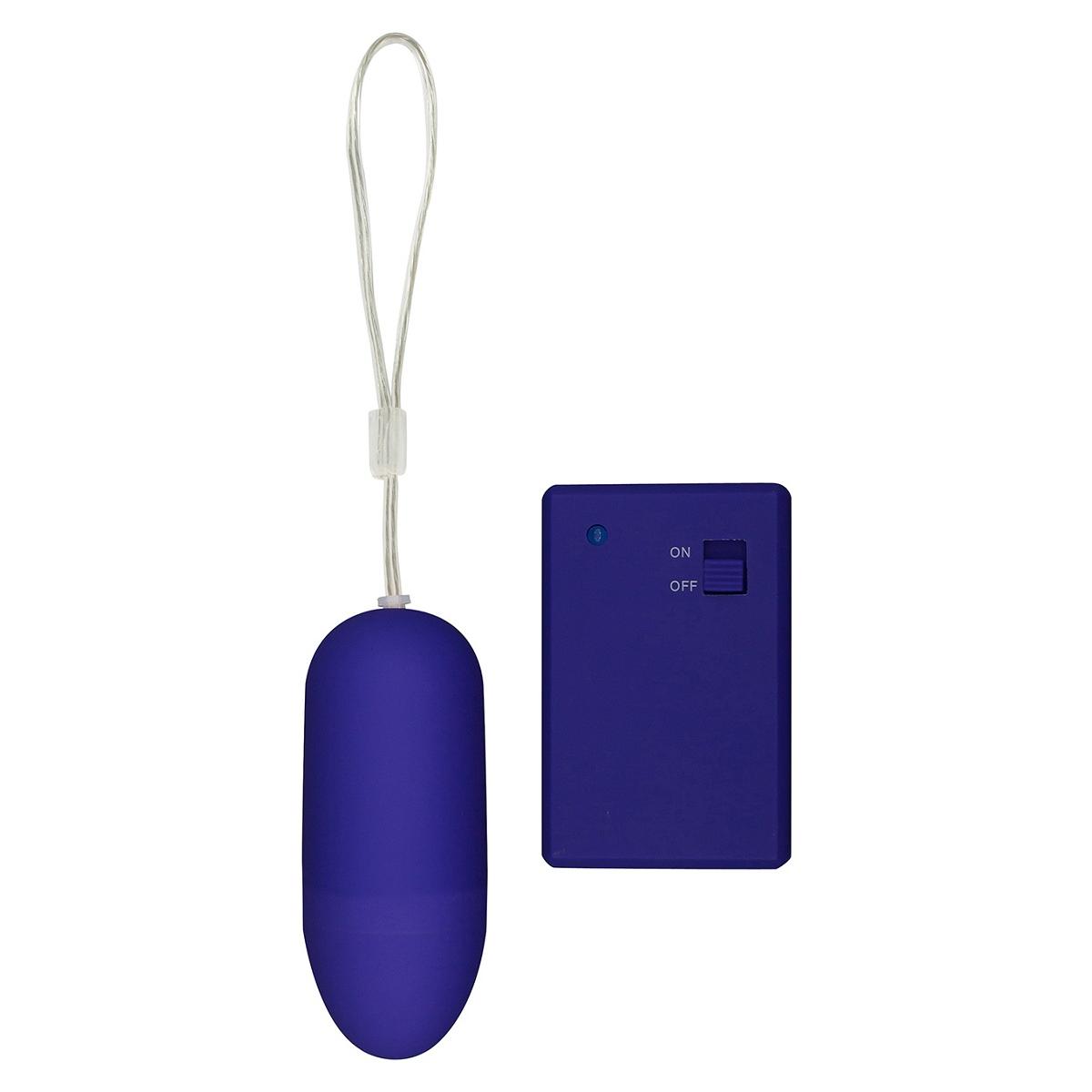 Фиолетовое виброяйцо Funky Remote Egg с дистанционным управлением - 7,5 см. 