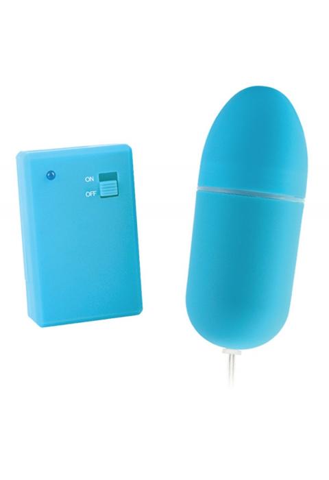 Голубое виброяйцо Remote Control Bullet с пультом ДУ Голубое виброяйцо Remote Control Bullet с пультом ДУ