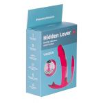 Розовый вибратор Hidden Lover с анальным и клиторальным стимулятором