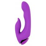 Фиолетовый вибратор-кролик Seduction - 19,5 см.