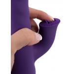 Фиолетовый вибратор-ротатор Thrusting   Rotating - 24,7 см.