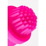 Розовый силиконовый вибратор Idol с клиторальным стимулятором - 22,4 см.