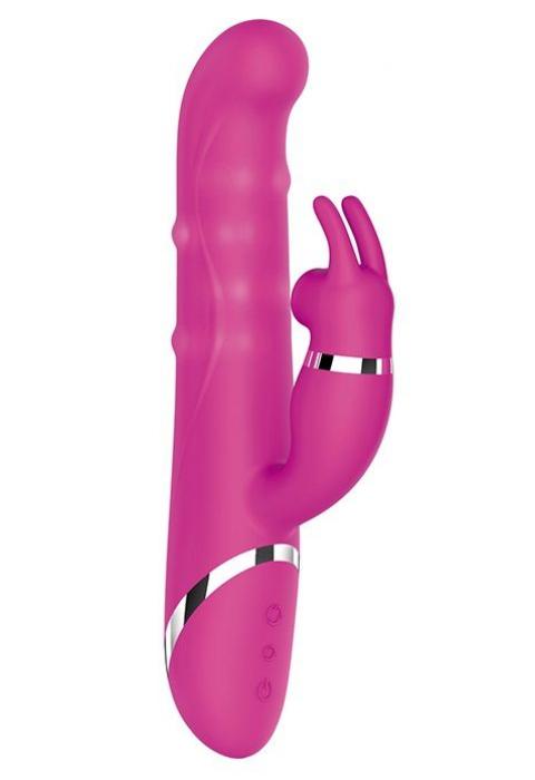 Розовый вибратор-кролик NAGHI NO.41 RECHARGEABLE DUO VIBRATOR - 24 см. Розовый вибратор-кролик NAGHI NO.41 RECHARGEABLE DUO VIBRATOR - 24 см.
