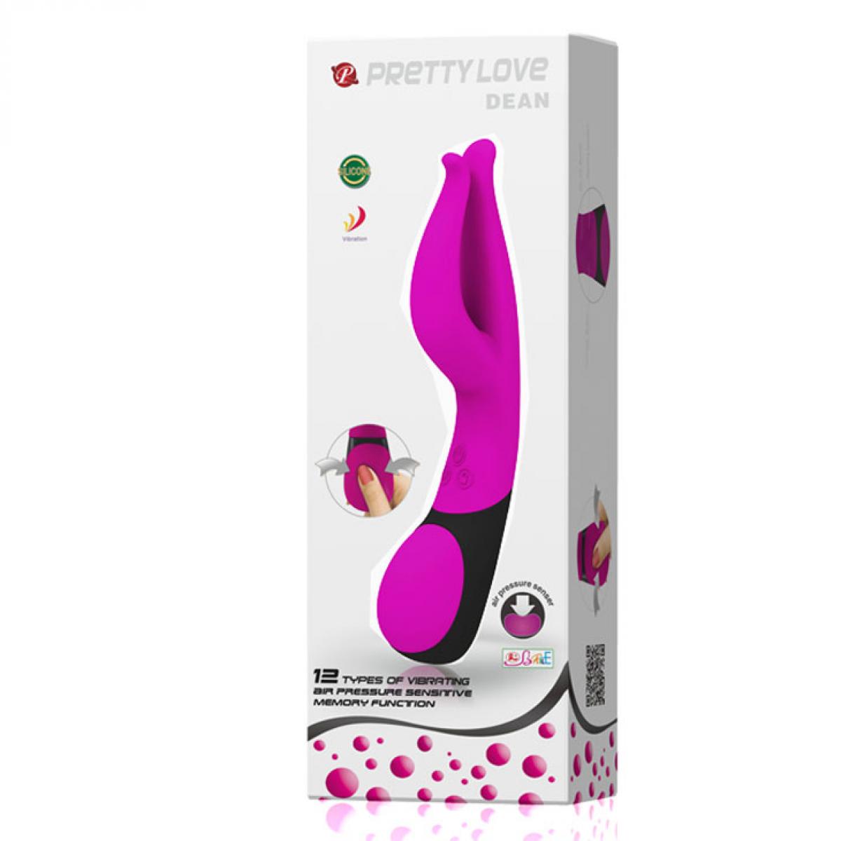 Вибратор с двумя кончиками Pretty Love Dean - 17,2 см.