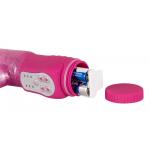 Розовый G-стимулятор с клиторальный отростком Rotating G-spot Rabbit - 25 см.