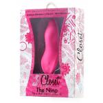 Розовый вибромассажёр THE NINA CURVY G - 13,4 см.