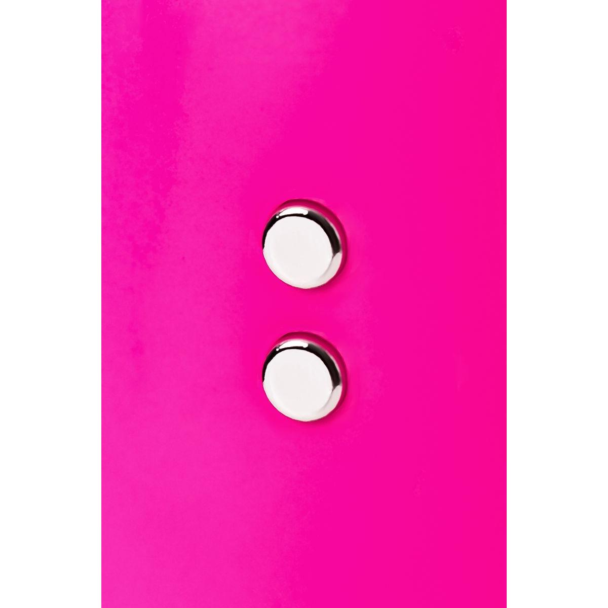 Ярко-розовый вибратор со стимулирующим шариком BEADSY - 21 см.