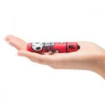 Красная вибропуля с забавным принтом MINI BULLET VIBRATOR JOLLY ROGER