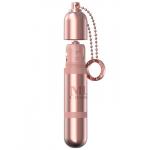 Розовый мини-вибратор на цепочке Glittering Bullet - 9 см.