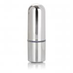 Серебристая перезаряжаемая вибропуля Rechargeable Mini Bullet