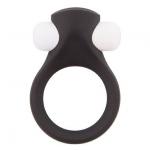 Чёрное эрекционное виброкольцо LIT-UP SILICONE STIMU RING 2 BLACK