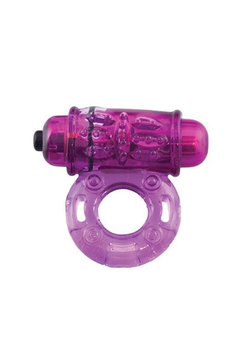 Фиолетовое эрекционное виброкольцо OWOW PURPLE