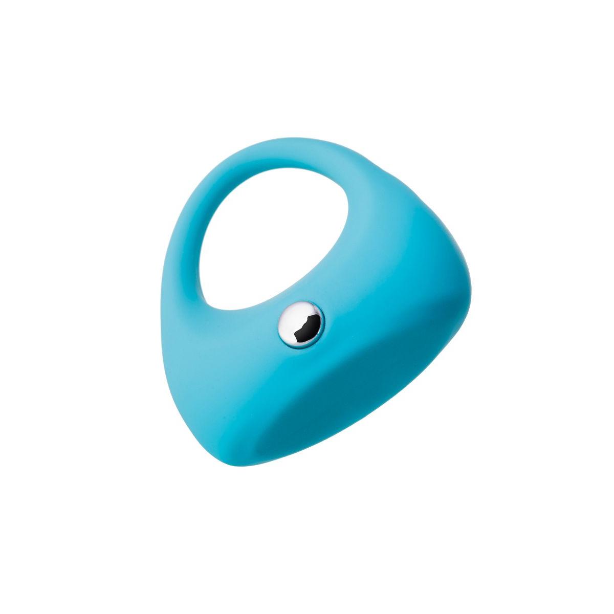 Голубое эрекционное виброкольцо TOYFA A-Toys из силикона