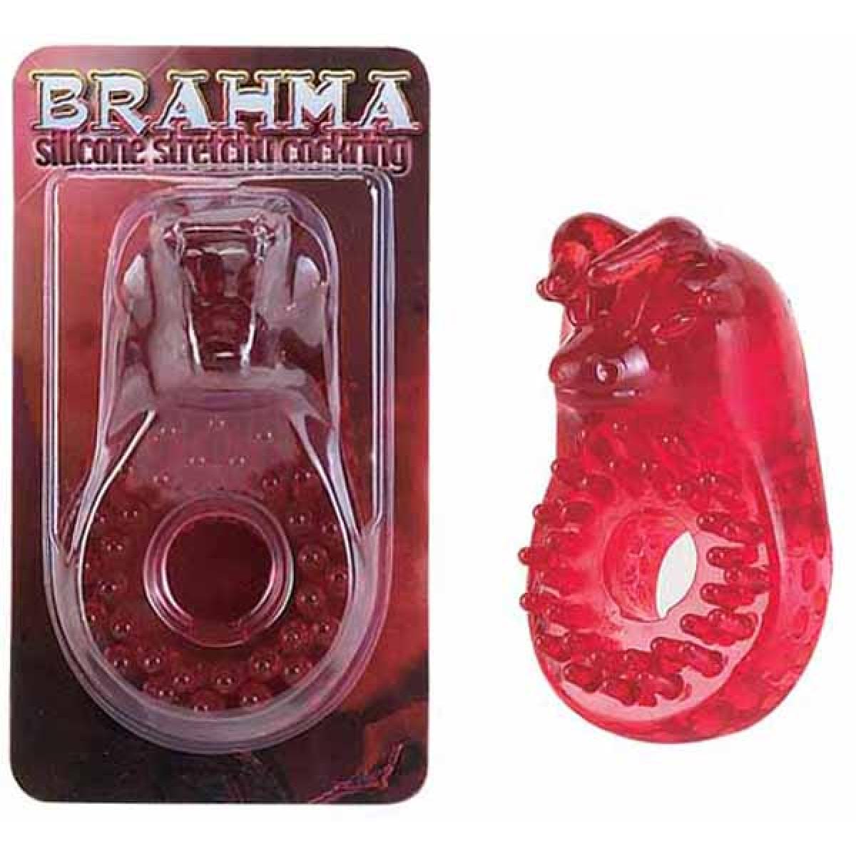 Красное эрекционное кольцо BRAHMA