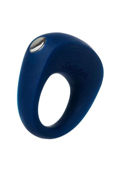 Синее эрекционное кольцо на пенис Satisfyer Ring 2