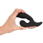Черный вибромассажер простаты Remote Controlled Prostate Plug with 2 Functions - 13,6 см.