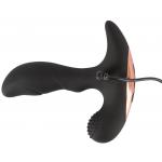 Черный вибромассажер простаты Remote Controlled Prostate Plug with 2 Functions - 13,6 см.