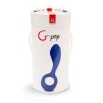 Синий мультифункциональный вибратор GPOP - 12,5 см