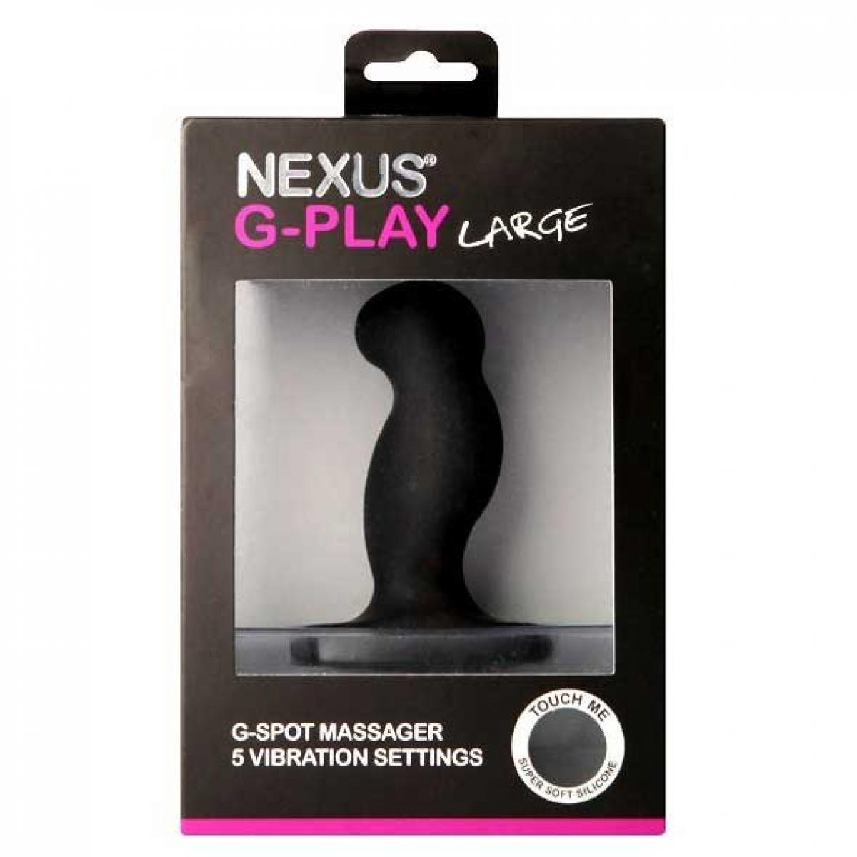Стимулятор простаты Nexus G-Play Large Black с вибрацией - 10 см.