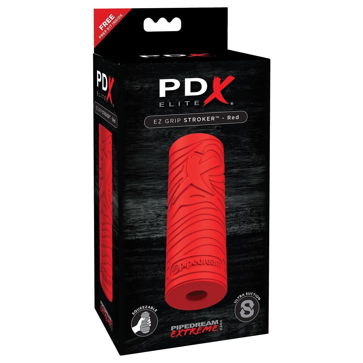 Красный мастурбатор EZ Grip Stroker