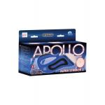 Синий мастурбатор  с вибрацией APOLLO ALPHA STROKER 2 