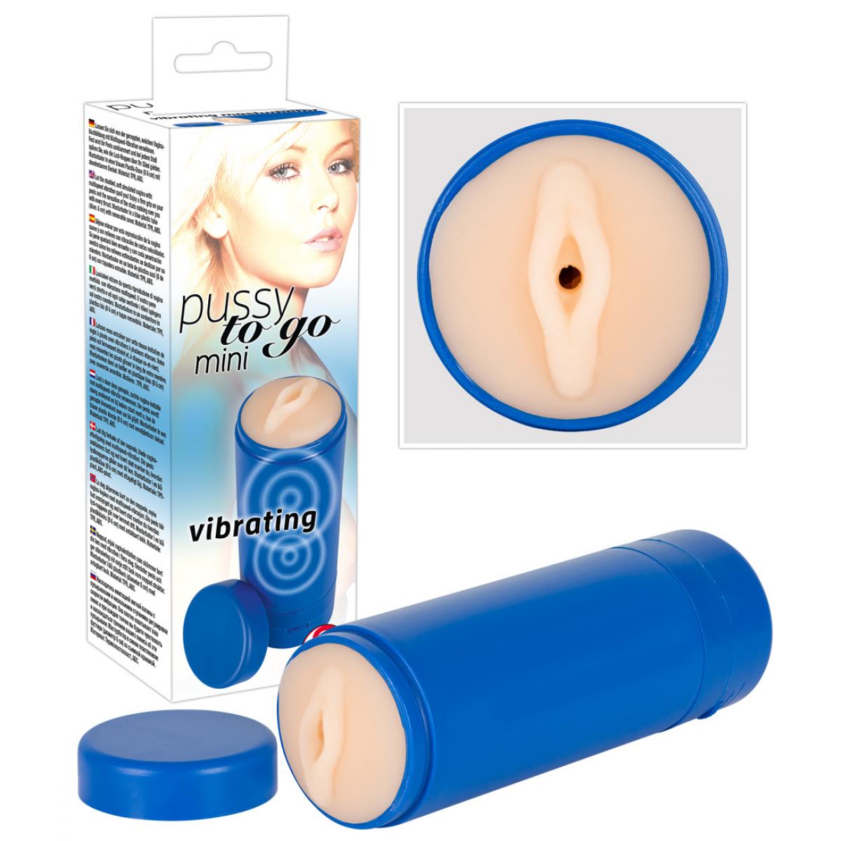 Вибромастурбатор-вагина Pussy to go mini vibrating 