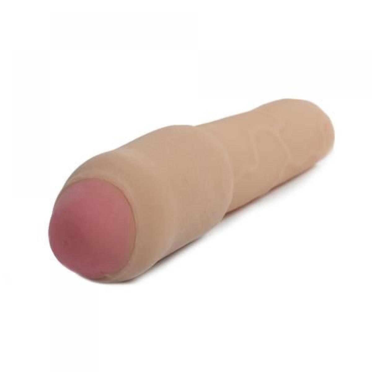 Телесная насадка на пенис CyberSkin 3 inch Xtra Uncut Transformer Penis Extension - 19,6 см.