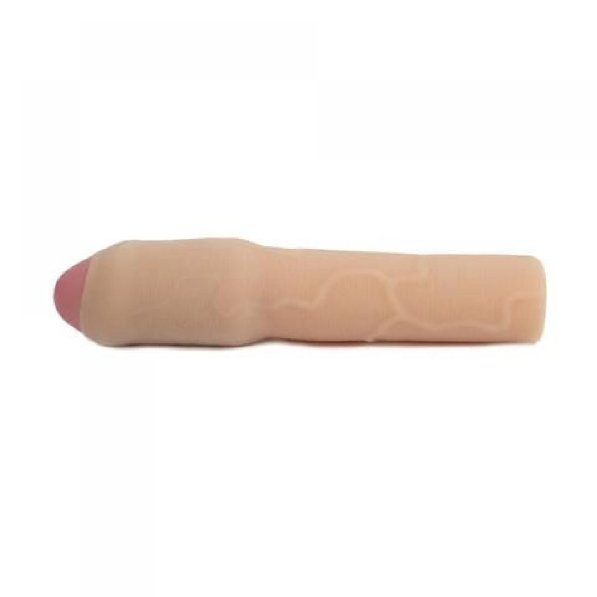 Телесная насадка на пенис CyberSkin 3 inch Xtra Uncut Transformer Penis Extension - 19,6 см.