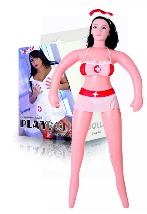 Надувная кукла-медсестра с реалистичной головой