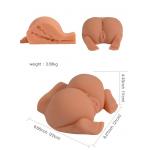Телесная реалистичная вагина-полуторс SHEQU