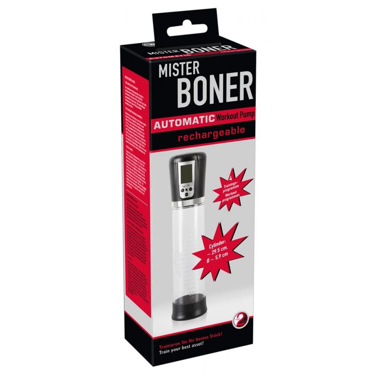 Автоматическая вакуумная помпа Mister Boner Automatic Workout