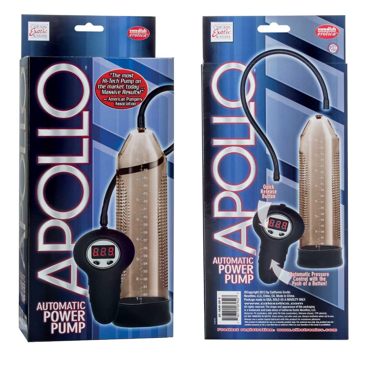 Дымчатая мужская автоматическая помпа Apollo Automatic Power Pump