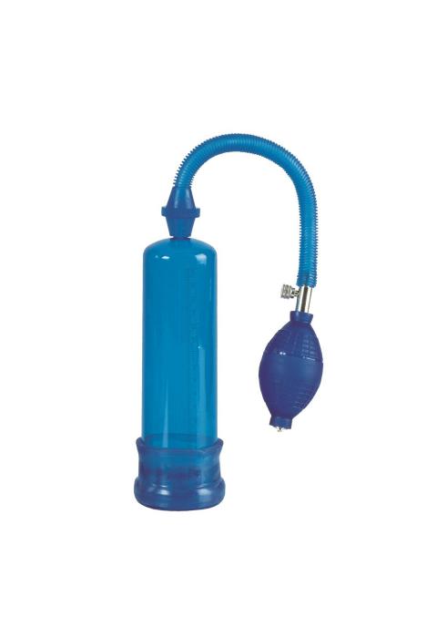 Синяя вакуумная помпа Head Coach Penis Pump 