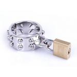 Кольцо фиксатор на пенис для любителей проколов Cylinder Spikes L 