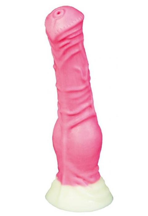 Розовый фаллоимитатор  Пони mini  - 18,5 см.