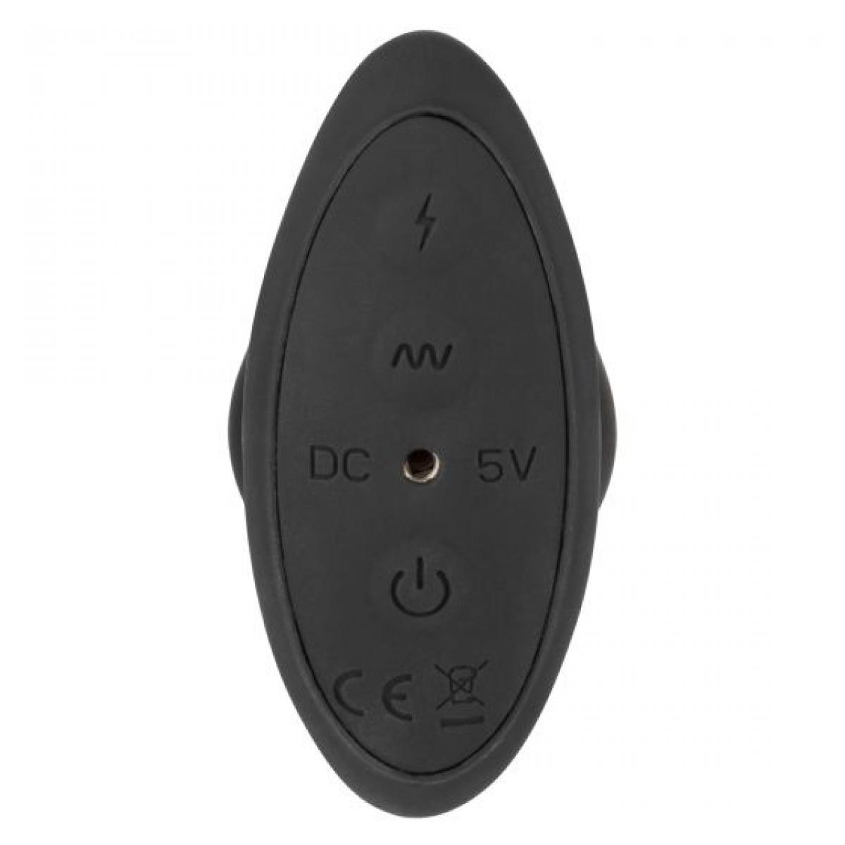Черная анальная пробка с электростимуляцией Volt Electro-Fury - 12,75 см.