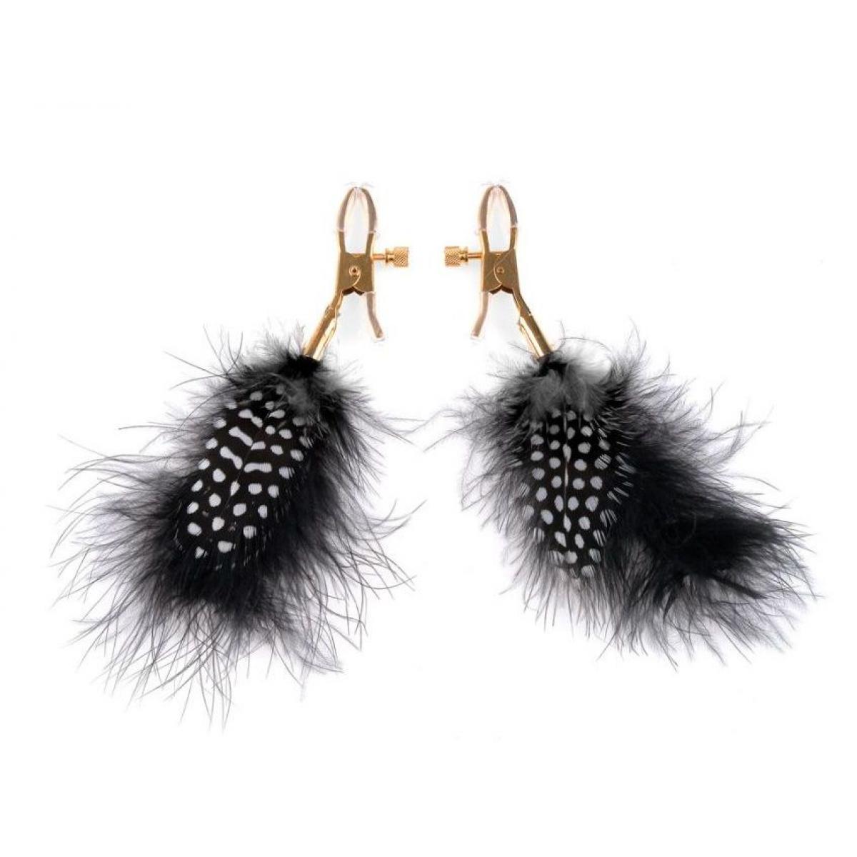 Зажимы на соски с пёрышками Feather Nipple Clamps