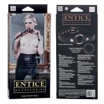Черный открытый кляп с кольцом Entice Open Mouth Gag