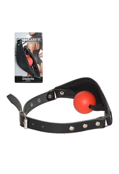 Кожаный кляп Sitabella Chrome Collection Кожаный кляп Sitabella Chrome Collection