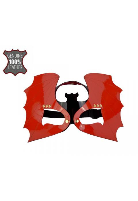 Красно-черная лаковая маска  Летучая мышь 
