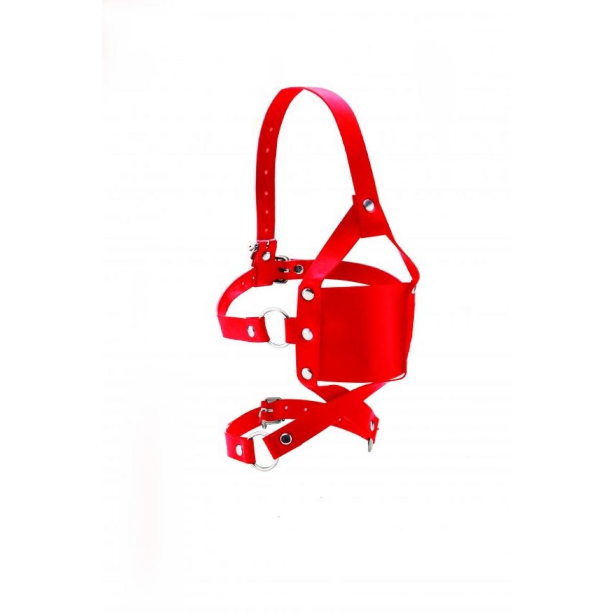 Красный кожаный кляп Leather Mouth Gag