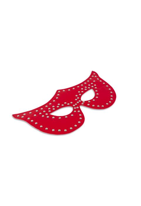 Таинственная красная маска с заклёпками