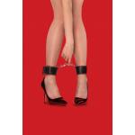 Чёрно-красные двусторонние оковы на ноги Reversible Ankle Cuffs