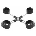 Чёрный двусторонний комплект для бандажа Reversible Hogtie