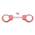 Красные металлические наручники SHOTS TOYS Red 